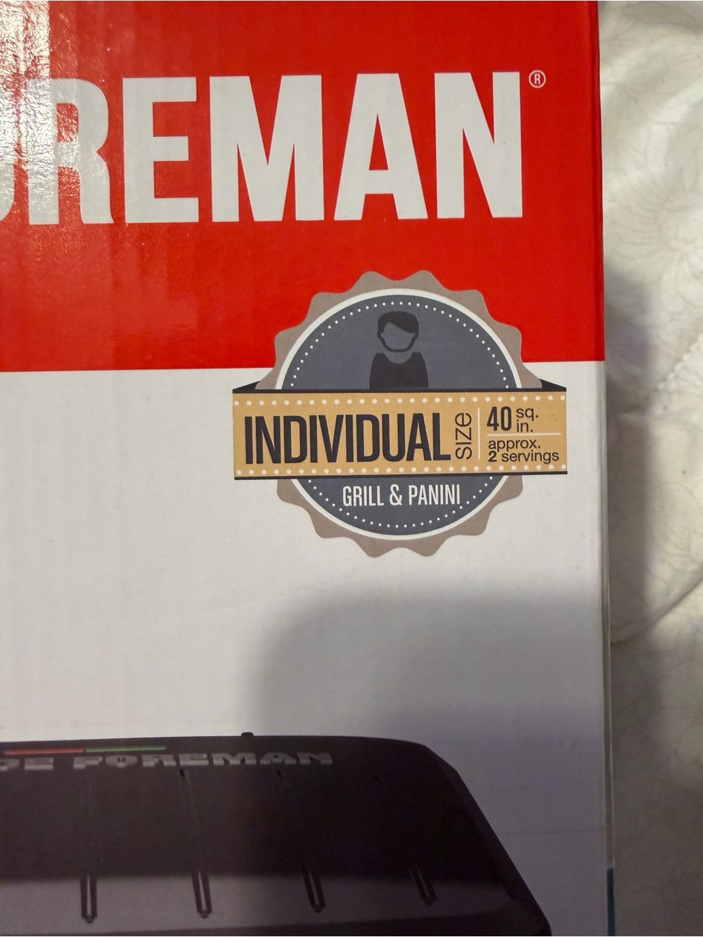 George Foreman Individual Grill - Black & Gold - Picture 2 of 8